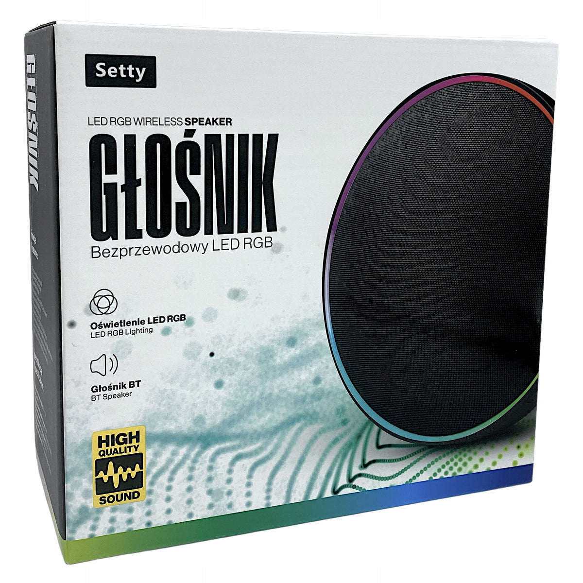 Setty Wireless RGB LED Speaker 8W BT5.3 black
