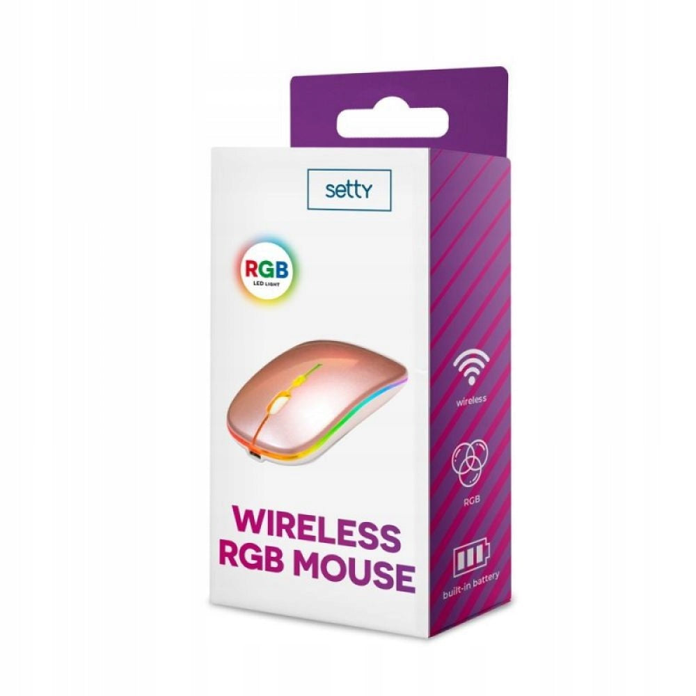 Setty wireless mouse rose gold Packaging status original