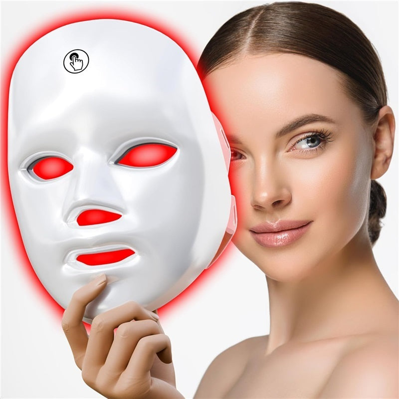Seven-color LED photon mask, refreshing and moisturizing face