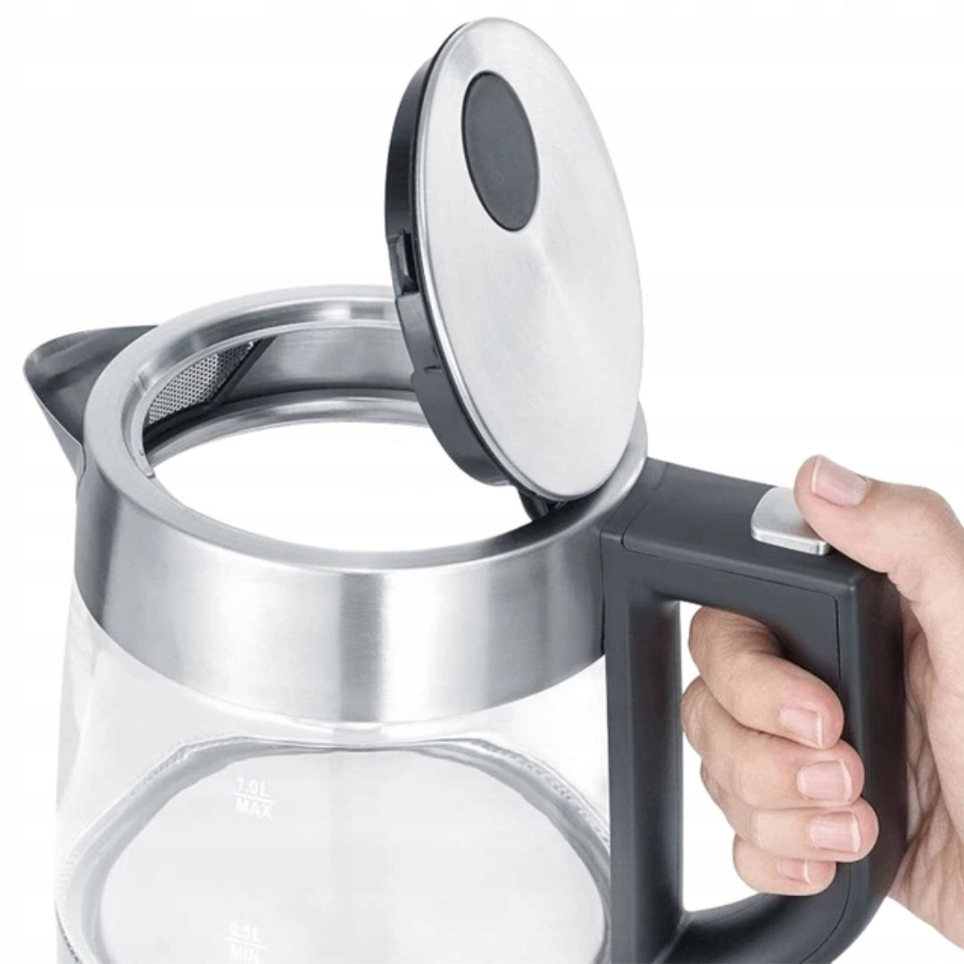 Severin Electric Kettle WK 3468 2200W 1L SINGLE-HANDED GLASS Brand Severin