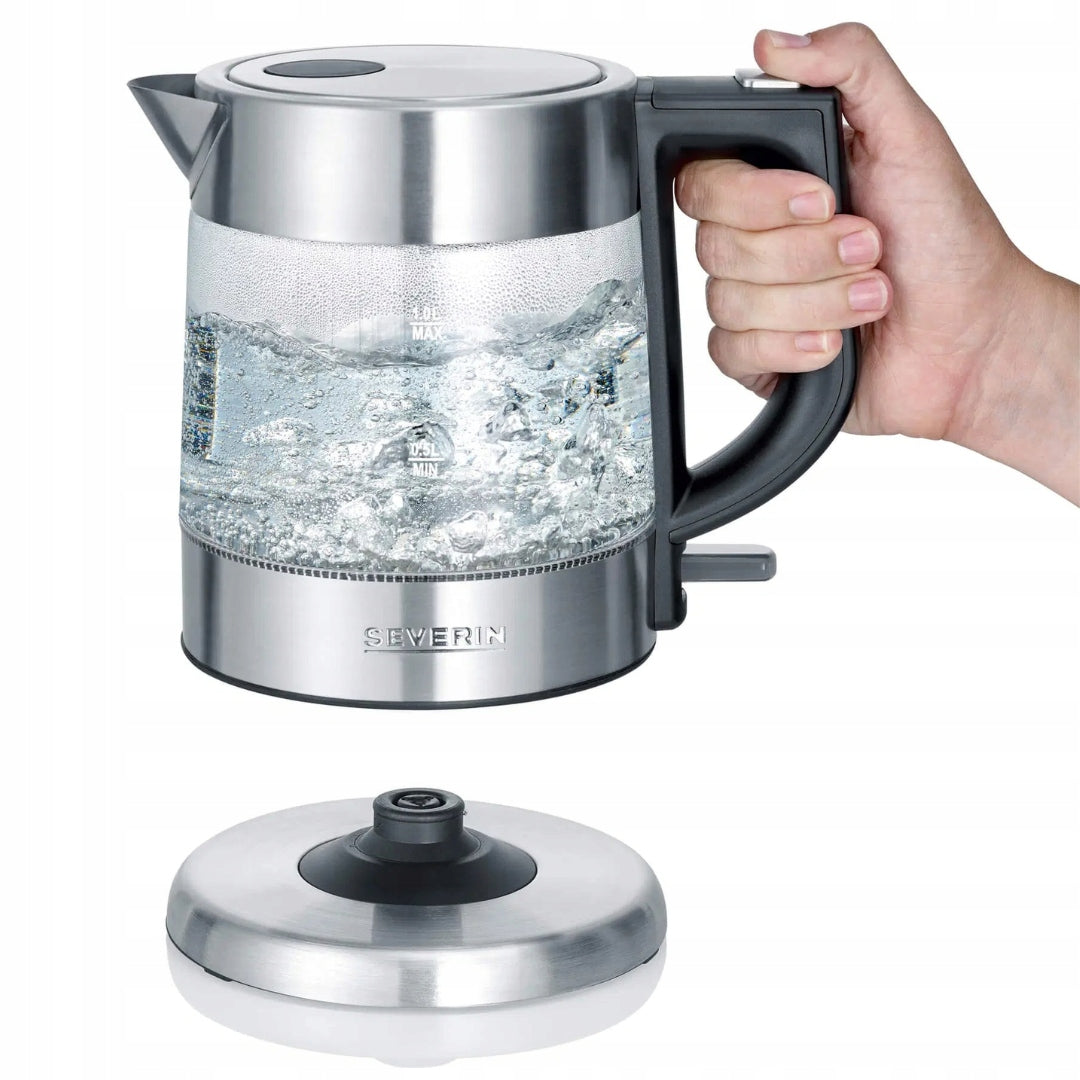 Severin Electric Kettle WK 3468 2200W 1L SINGLE-HANDED GLASS Manufacturer code WK 3468