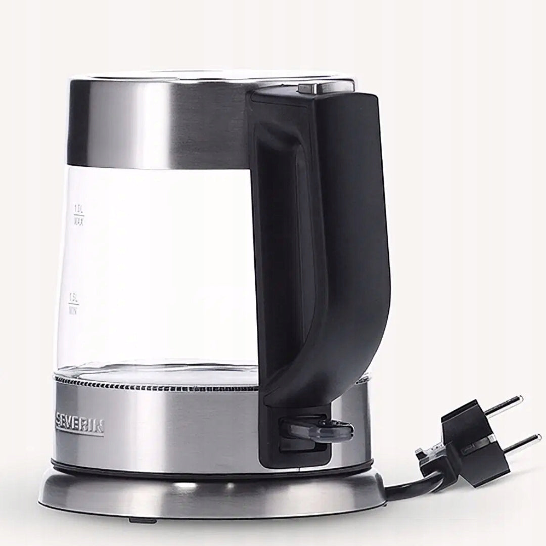 Severin Electric Kettle WK 3468 2200W 1L SINGLE-HANDED GLASS Packaging status original