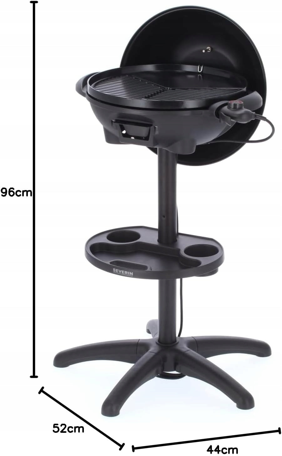 Severin PG 8541 Electric Grill, Black, 52 x 44 x 96 cm, 6,64 kg, Cerami Brand no brand