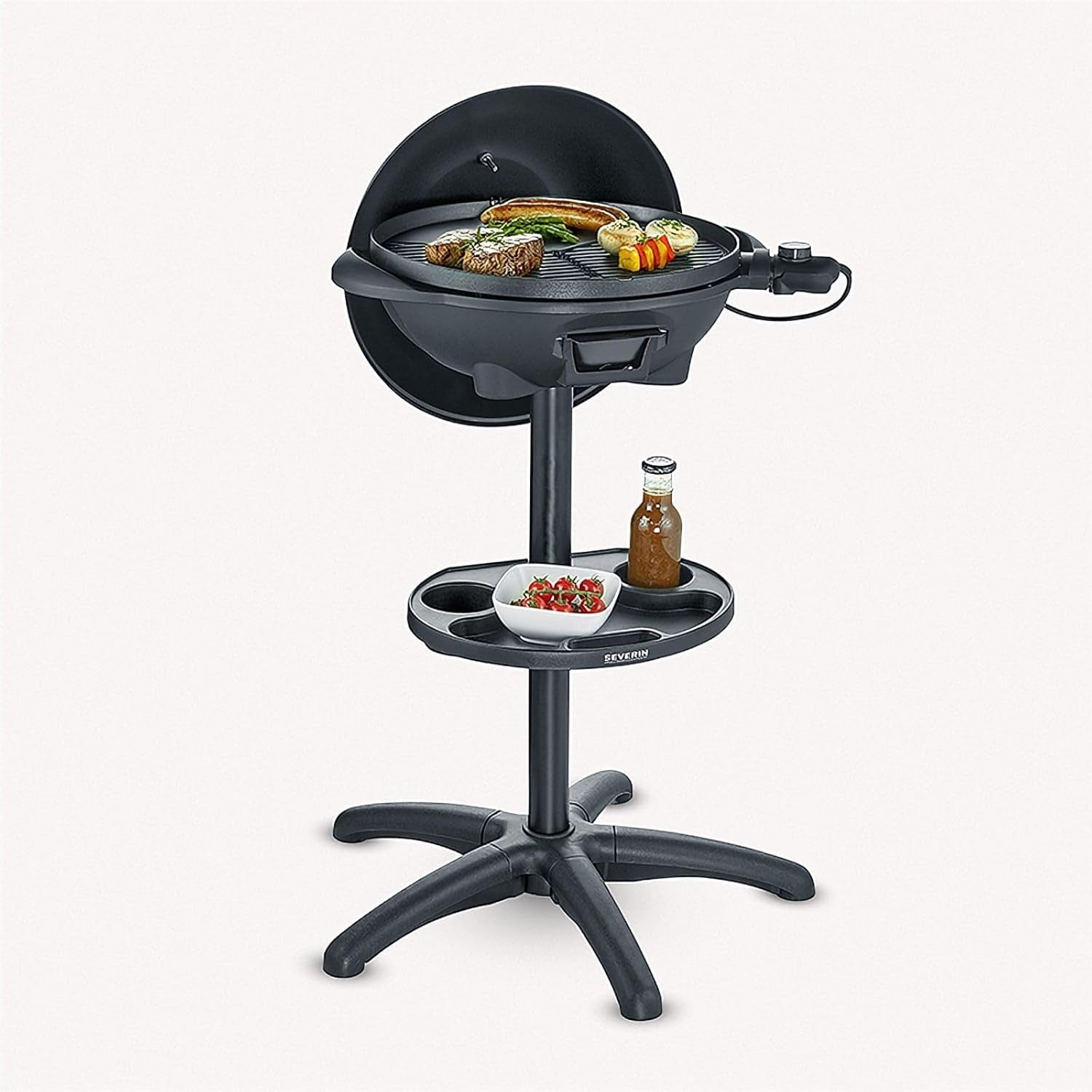 Severin PG 8541 Electric Grill, Black, 52 x 44 x 96 cm, 6,64 kg, Cerami Model Severin PG 8541 Grill Elektryczny, Czarn