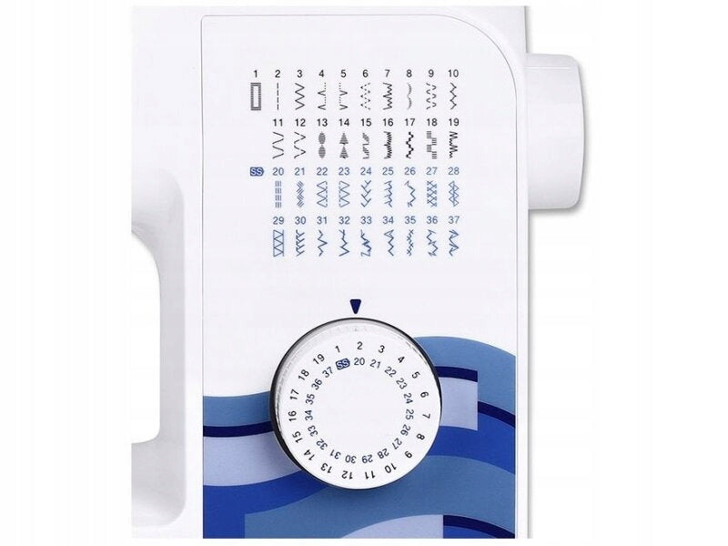 Sewing machine BROTHER RH137 51W Functions back-sewing automatic needle threading double-needle option needle positioning