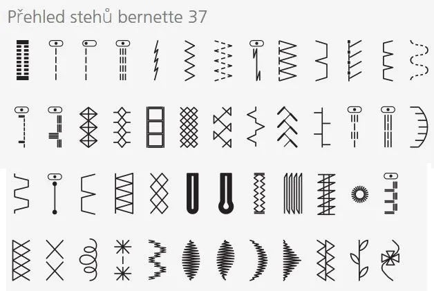 Sewing machine Bernette B37 home computer strong 50 stitches Hook rotating