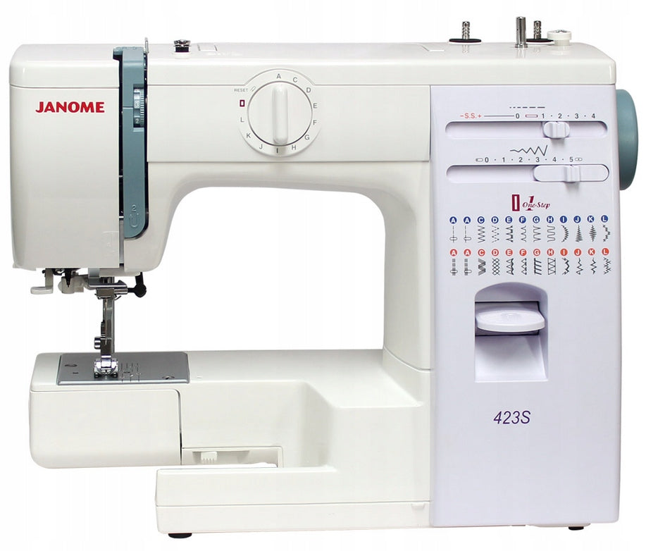 Sewing machine Janome 423S + freebies needle foot thread scissors Number of stitches 23