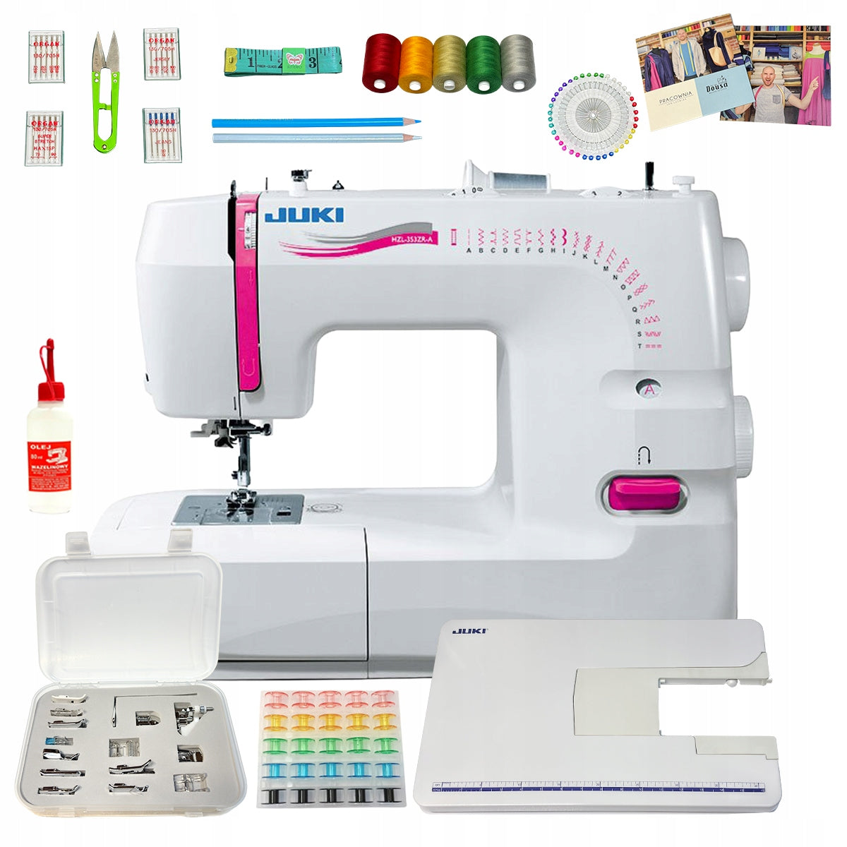 Sewing machine Juki HZL-353ZR-A Suitcase + Feet + Freebies + TABLE