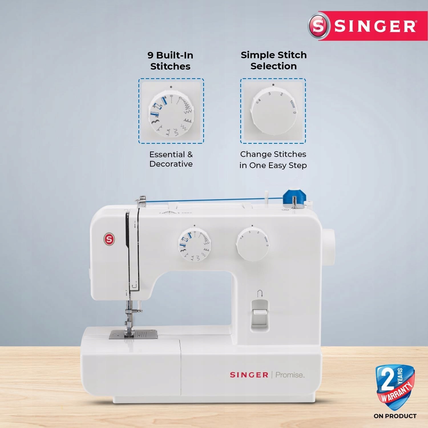 Sewing machine Singer Promise 1409 15 programs free arm Product weight with unit packaging 5 kg