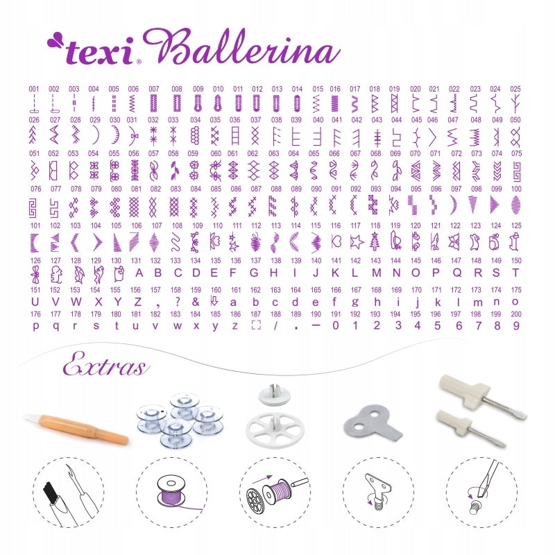 Sewing machine Texi BALLERINA Manufacturer code BALLERINA