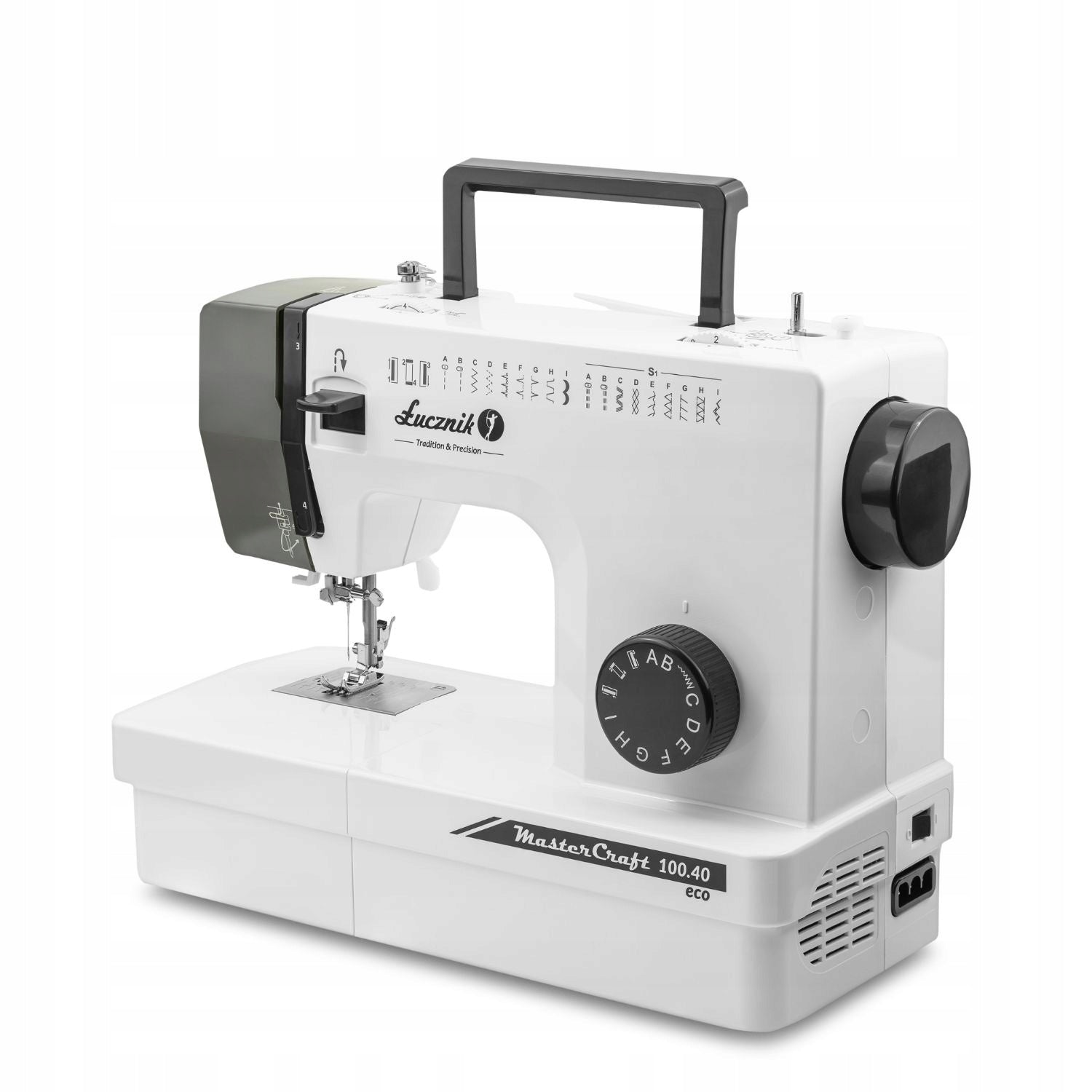 Sewing machine Łucznik Master Craft 100.40 with needle and bobbin set Dominant color white