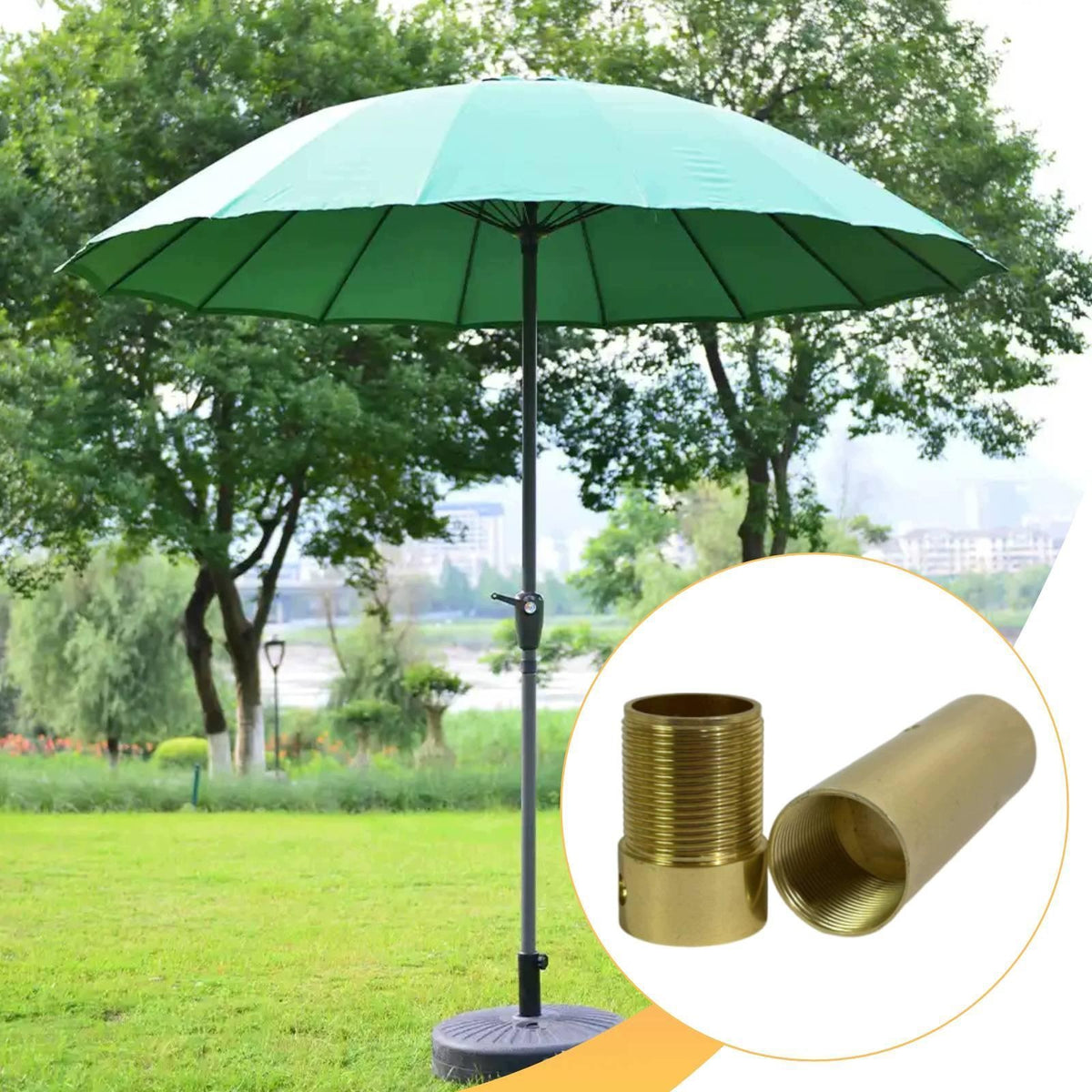 Shade Umbrella Joint Fitting Aluminum Extends Umbrella Lifespan Heavy 48mm
