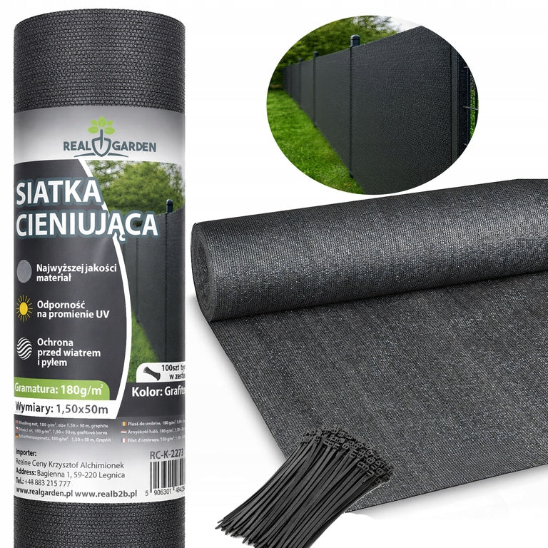 Shading Mesh 1,5x50m 95% 180g Masking Fence UV Fence +100 Band