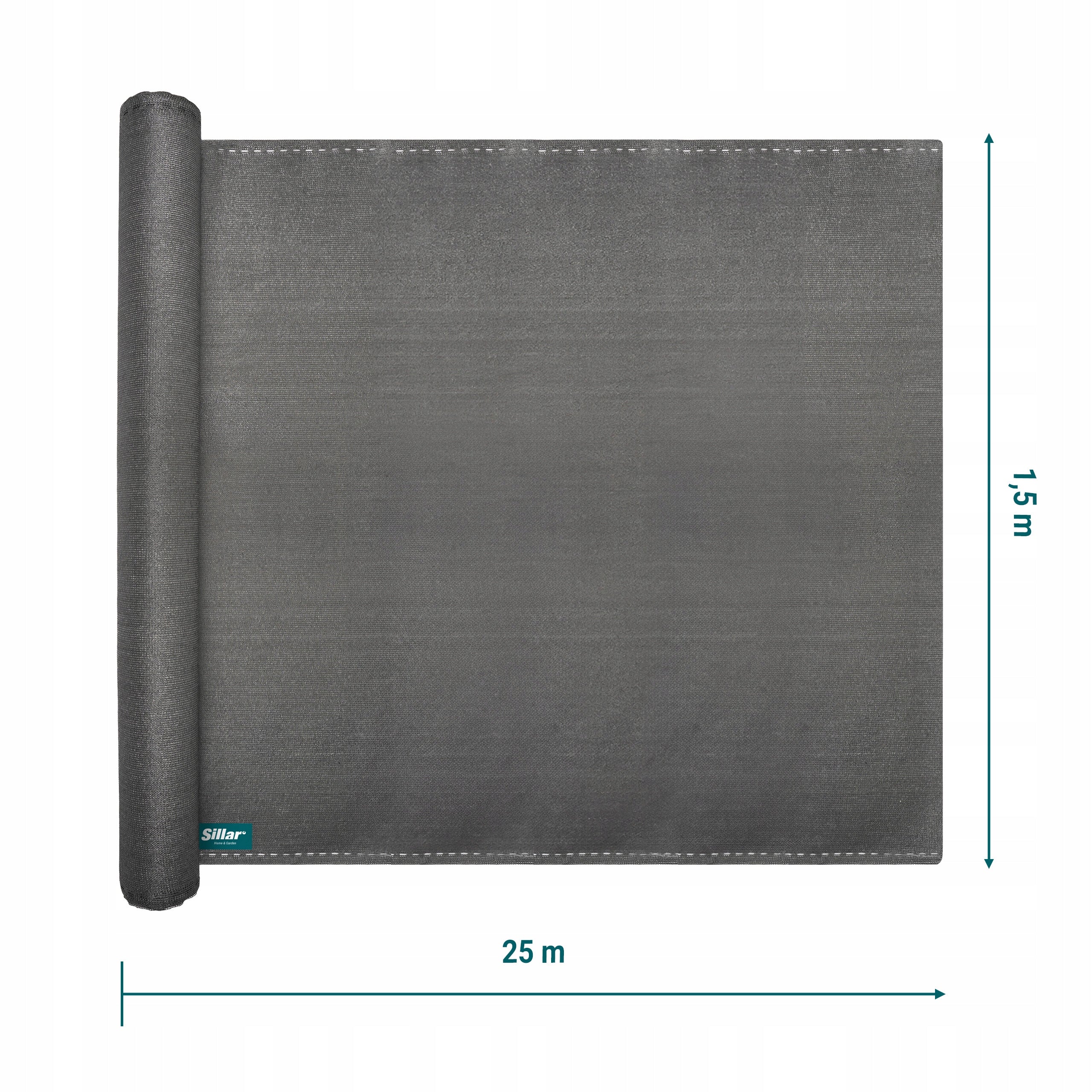 Shading mesh 90% mat UV cover for panel fence 1,5x25m Packaging status original