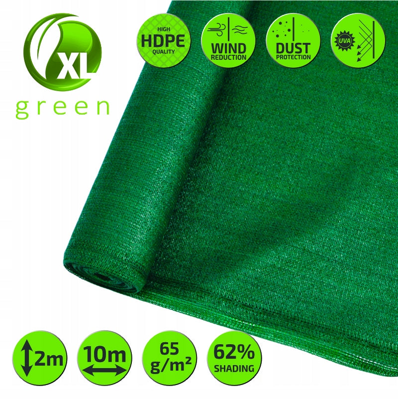 Shading/shield mesh 2.0x10m HDPE 65g/m2 UV