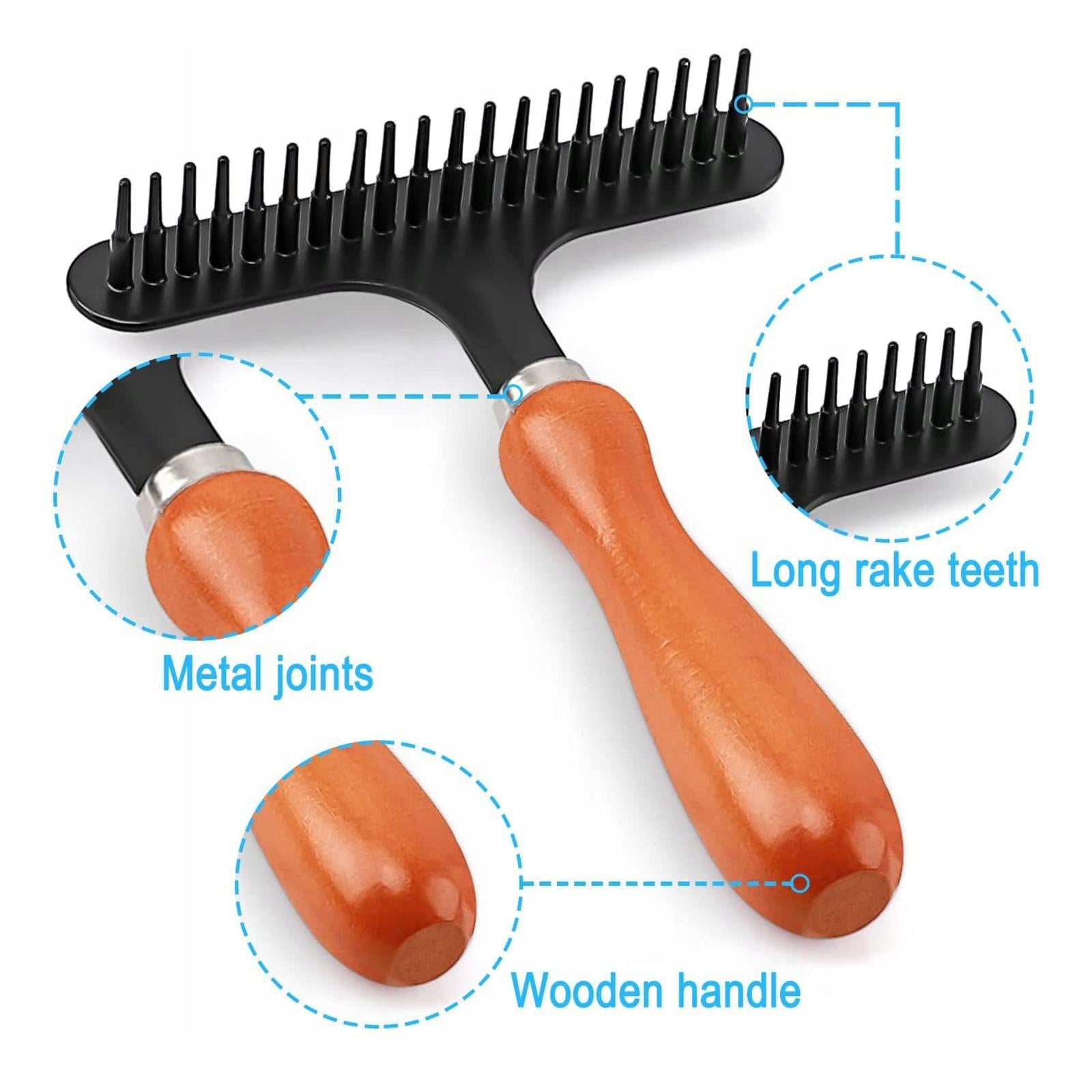 Shag Rug Rake, Carpet Rake, Rug Grooming Sweeper Cleaning Tools Dominant color other