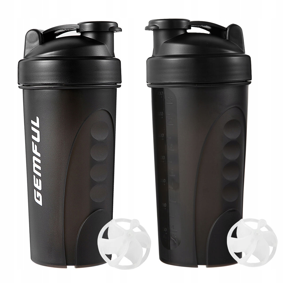 Shaker Bottle 750ml 2 Pack Protein Mix & Hydration for Athletes Fitness