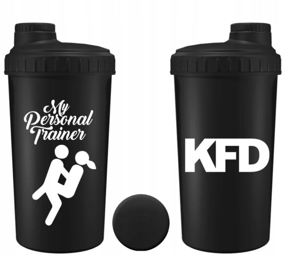 Shaker KFD 700 ml with strainer black - MY PERSONAL TRAINER