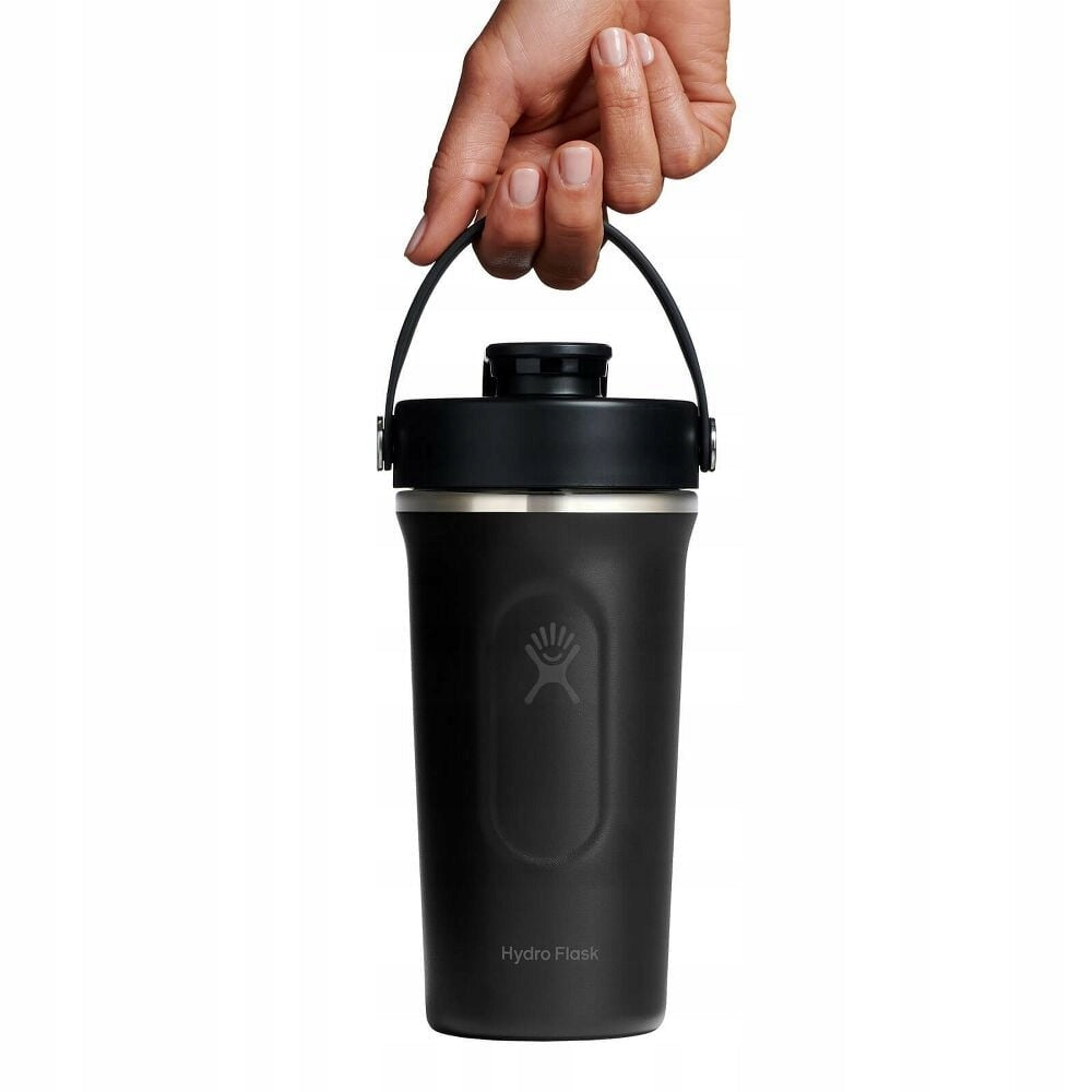 Shaker thermal shaker with ball for gym 710 ml black Hydro Flask Color black