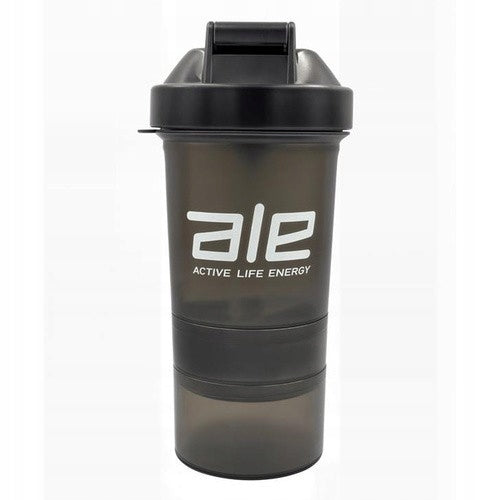 Shaker with container water bottle ALE 450 ml – convenient for supplements and drinks