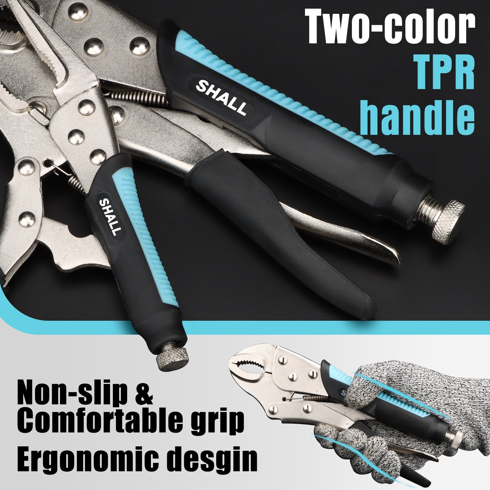 Shall Tools Shall 6-Piece Pliers Set Product weight with unit packaging 2.07 kg