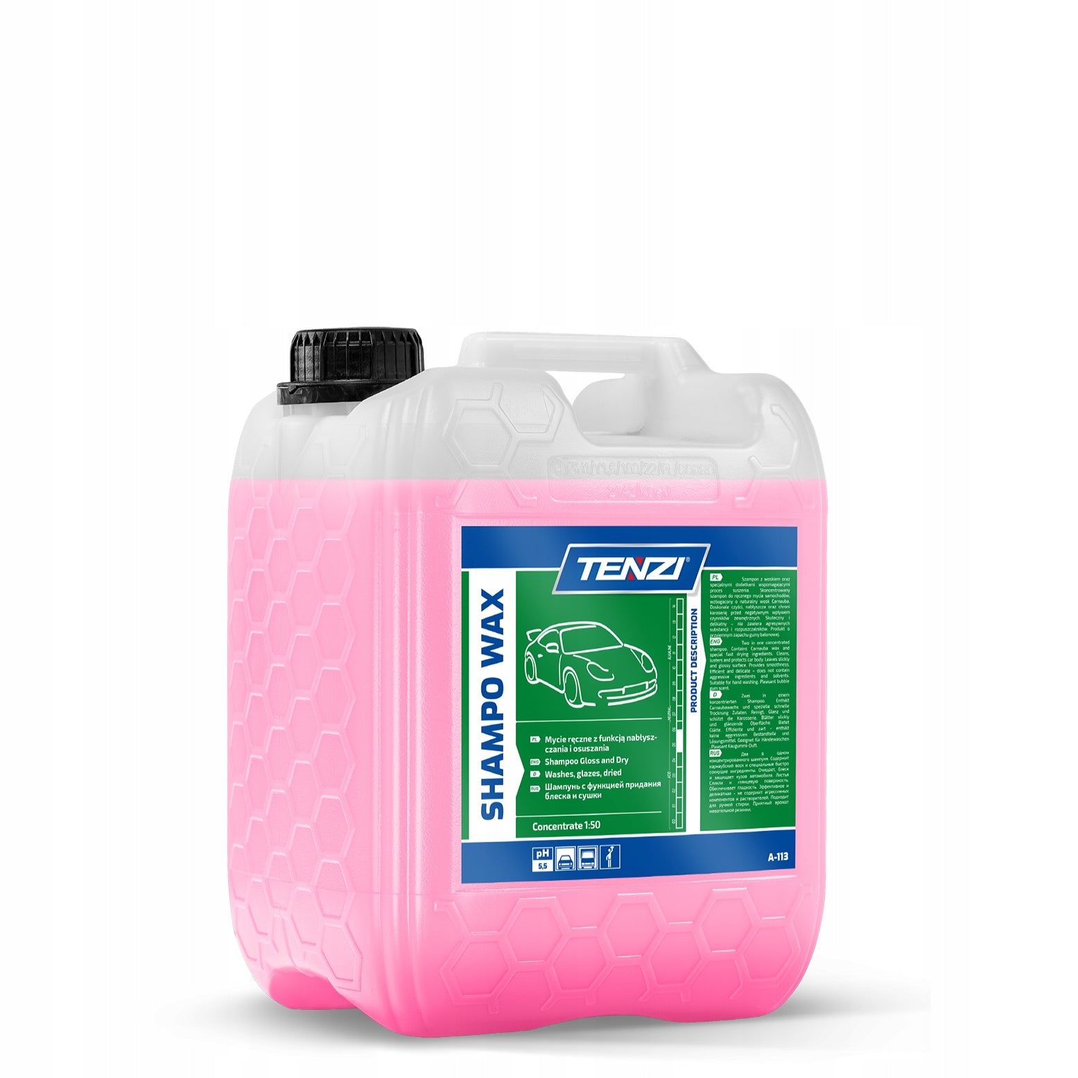 Shampoo with wax wash 5L SHAMPO WAX TENZI Packaging capacity 5000 ml