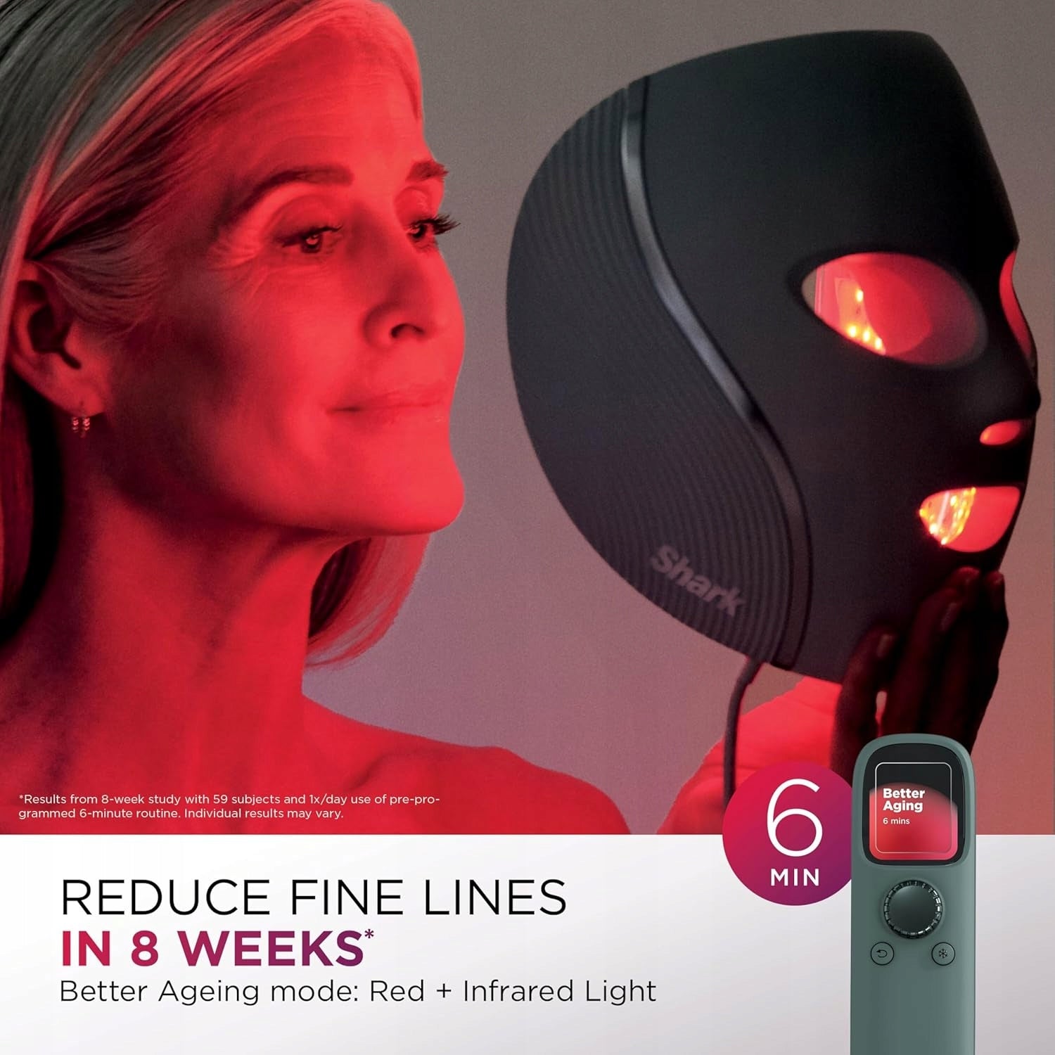 Shark CryoGlow LED Face Mask LED FACE MASK WRINKLE REMOVAL Brand no brand
