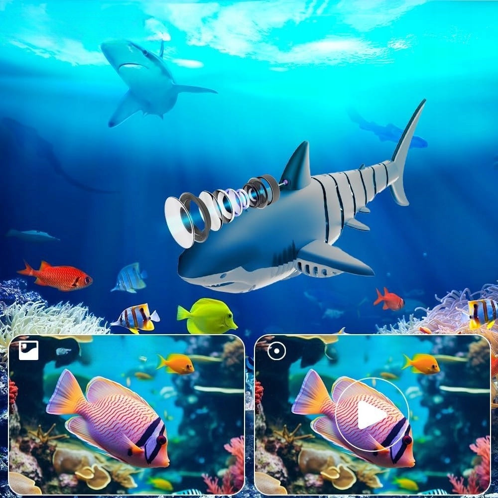 Shark RC Boat – HD Camera, 2.4GHz, Light/Spray –Lake Pool Toy Gift for Kids Manufacturer code 80951