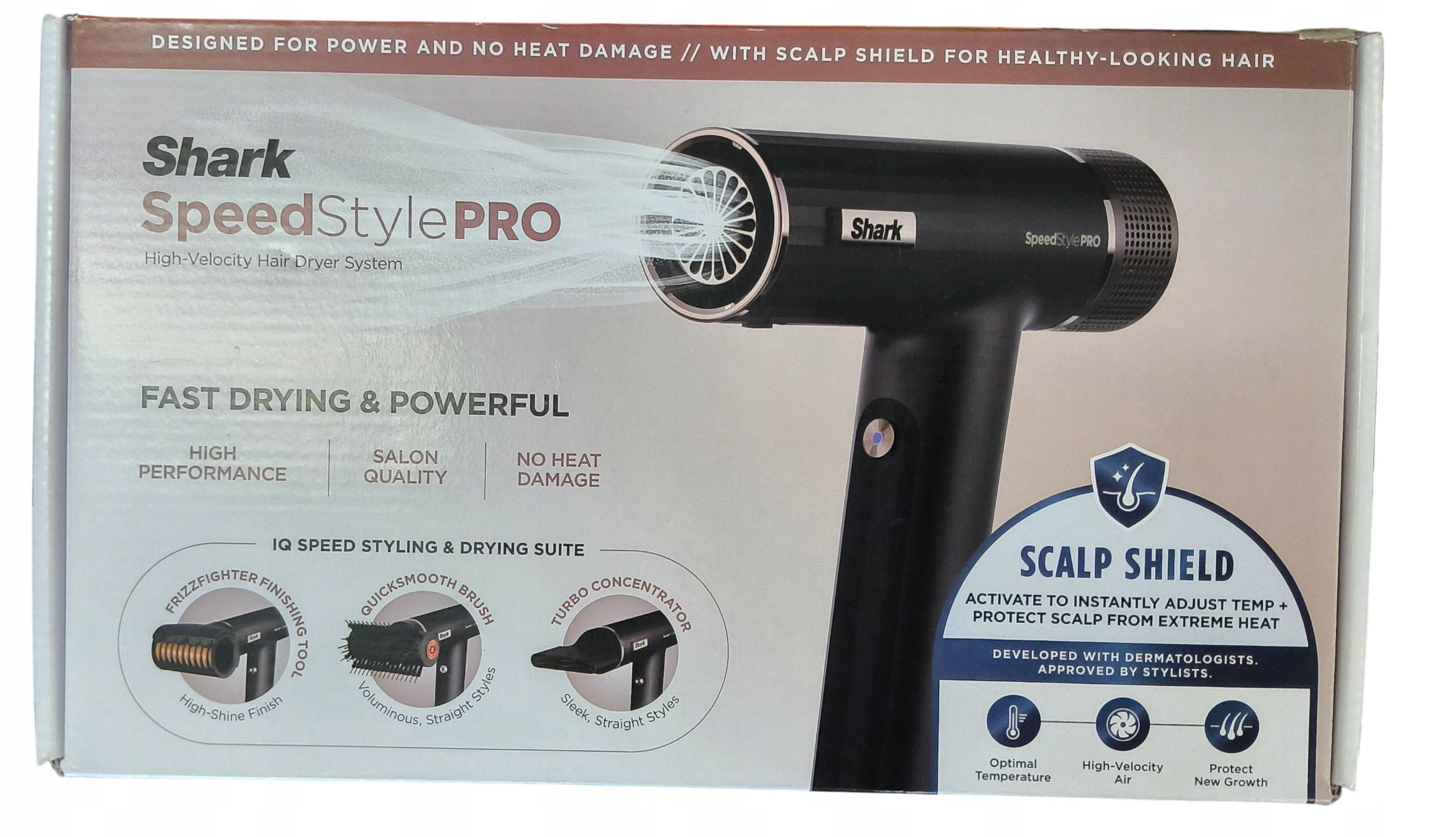 Shark SpeedStyle Pro 3in1 1750W Scalp Shield Hair Dryer Manufacturer code B0DD4HX69Z