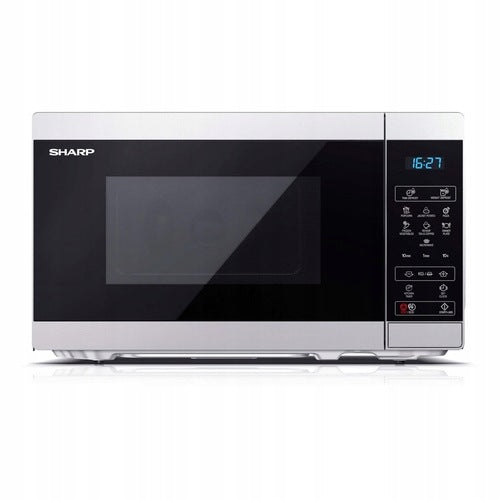 Sharp YC-MS02E-S Mikrowelle, 20 Letters, 800 Watt, silber/schwarz Brand Sharp