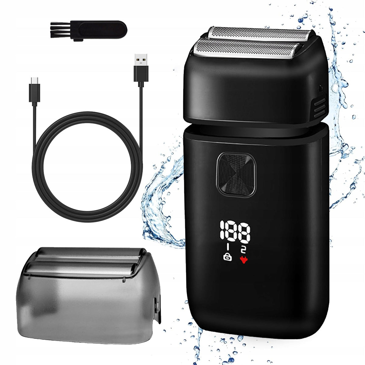 Shaver Beard Trimmer Men's Wireless Compact Packaging status original