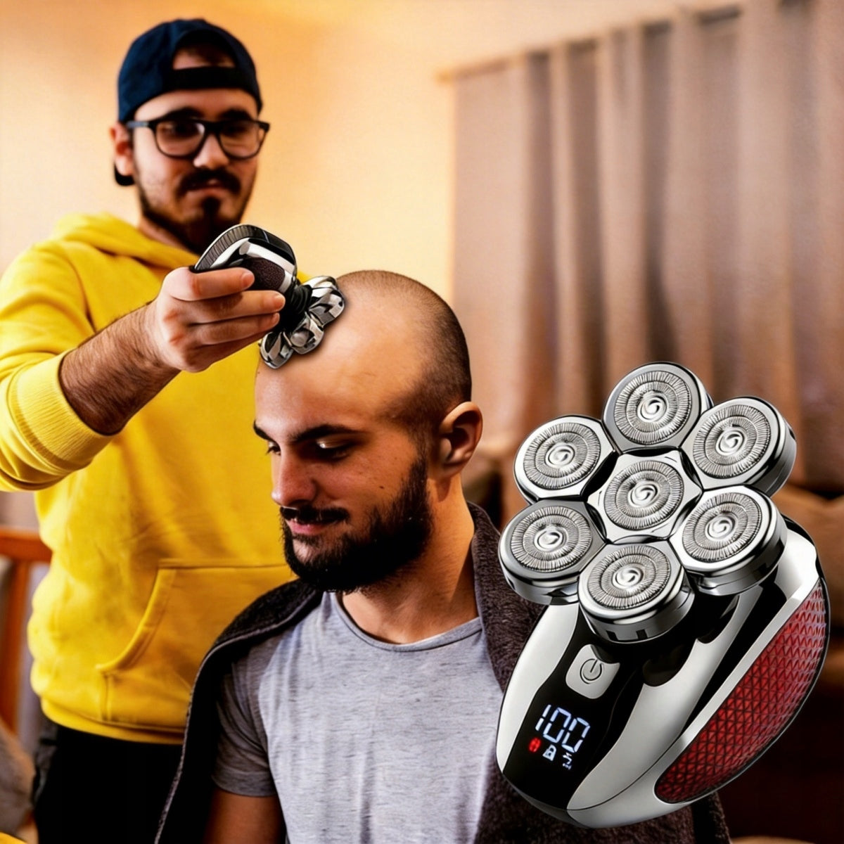 Shaver Hair Head Shaving Machine Nose Trimmer Wireless 5in1 Type head