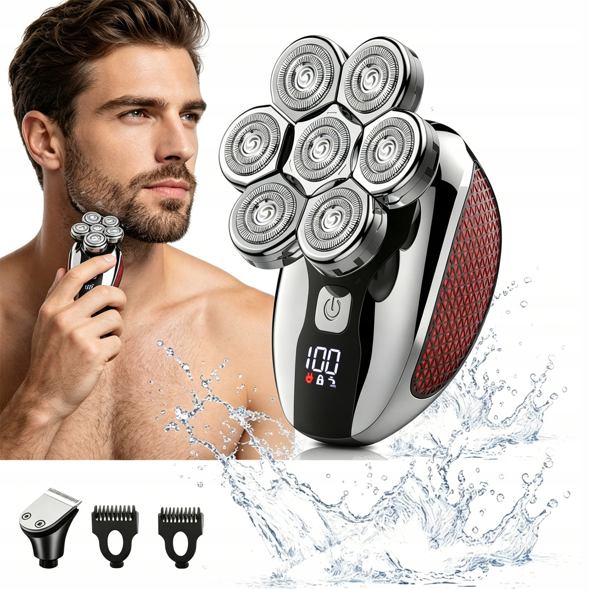 Shaver Hair Head Shaving Machine Nose Trimmer Wireless 5in1