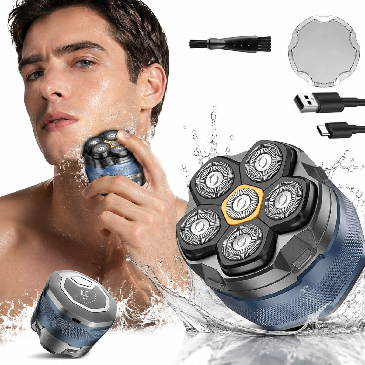 Shaver Men's Shaving Machine for Beard Hair Head