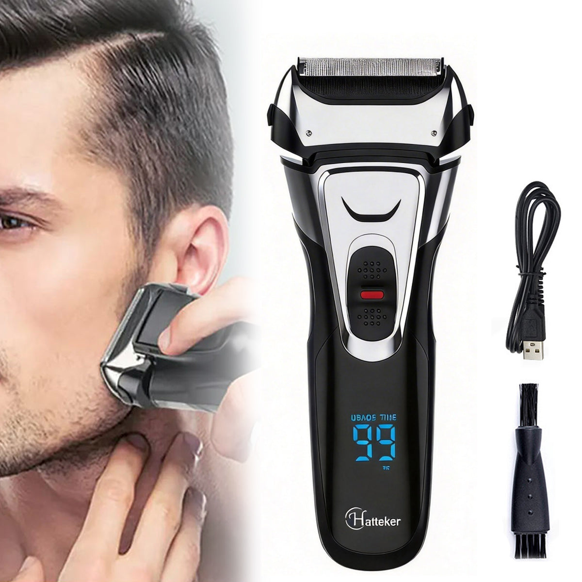 Shaver – Men’s Electric Shaver, IPX7 Beard Shaving Trimmer