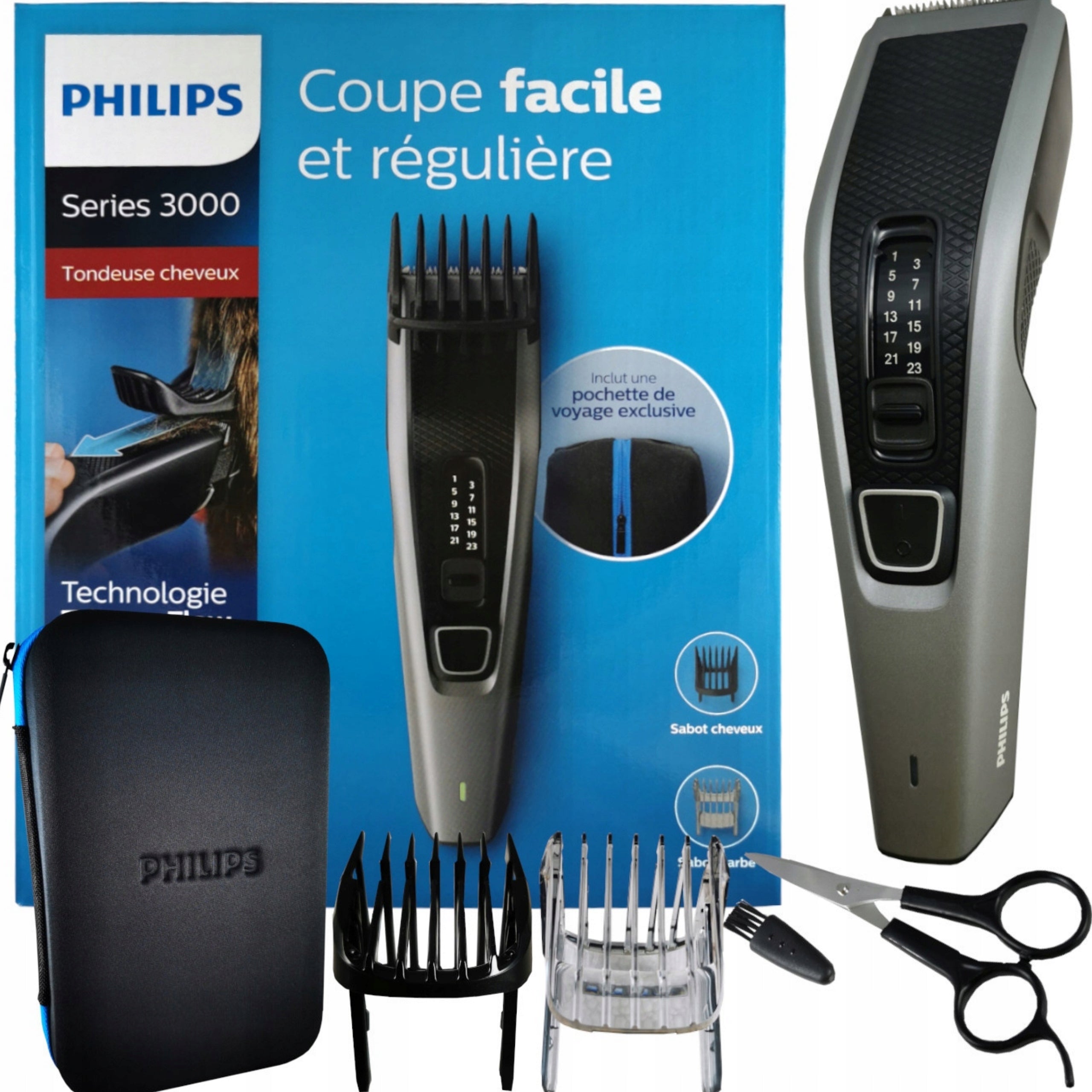 Shaver PHILIPS CLIPPER + CASE HAIR STYLING SET SCISSORS Washable yes