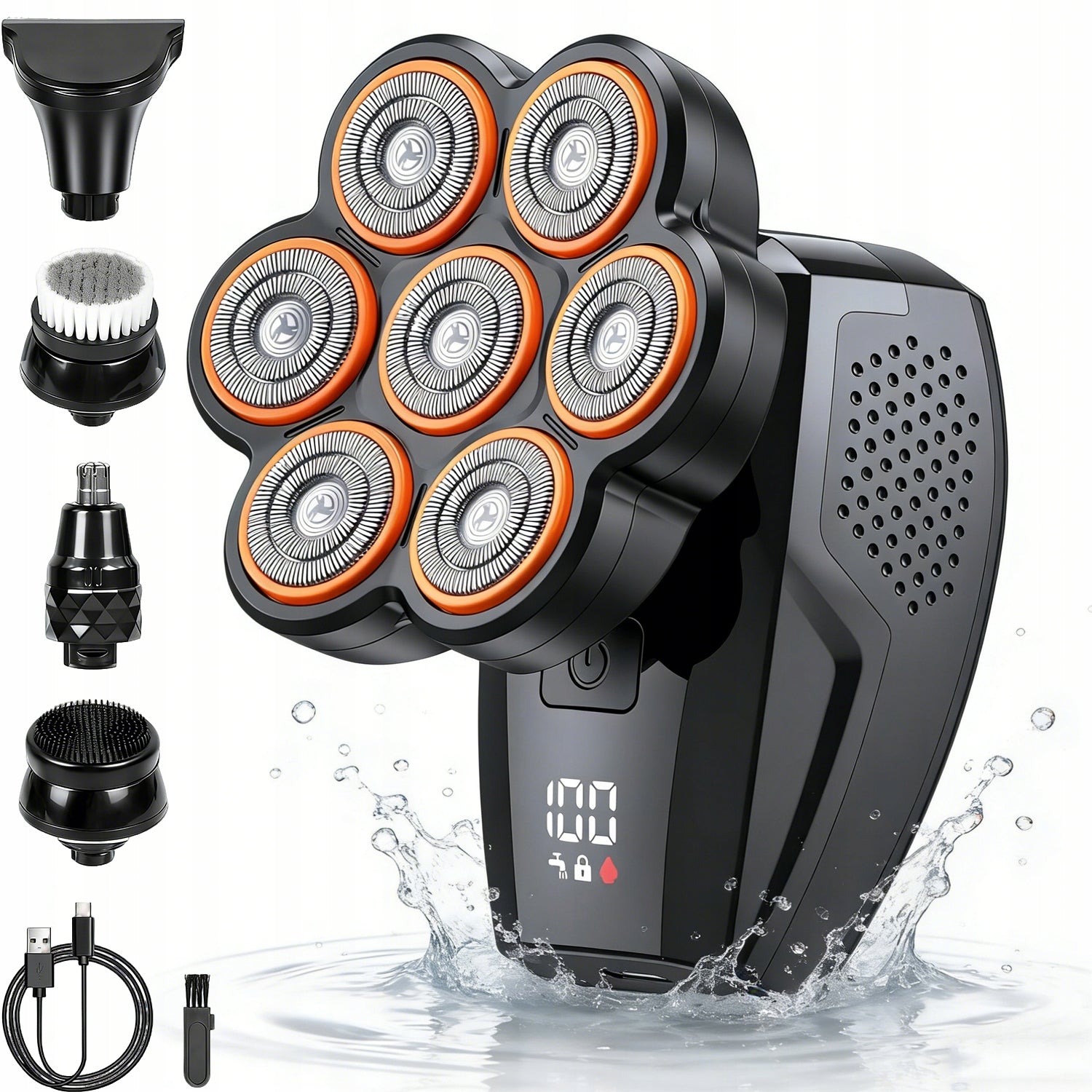 Shaver– men’s electric shaver, beard and nose trimmer