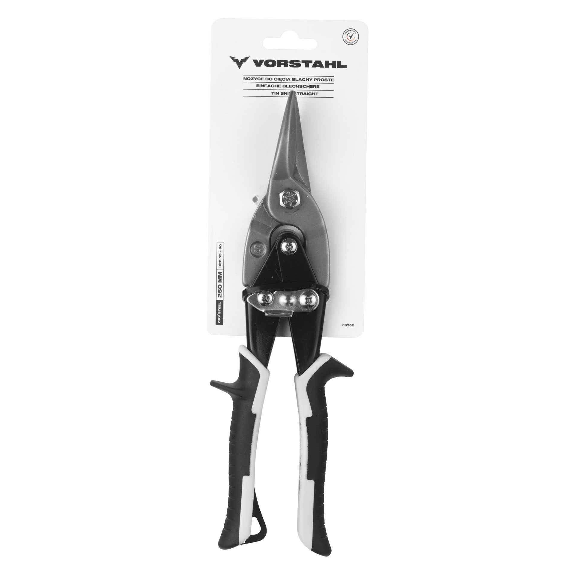 Shears for cutting sheet metal CrV STEEL 260mm Vorstahl Manufacturer code 06362