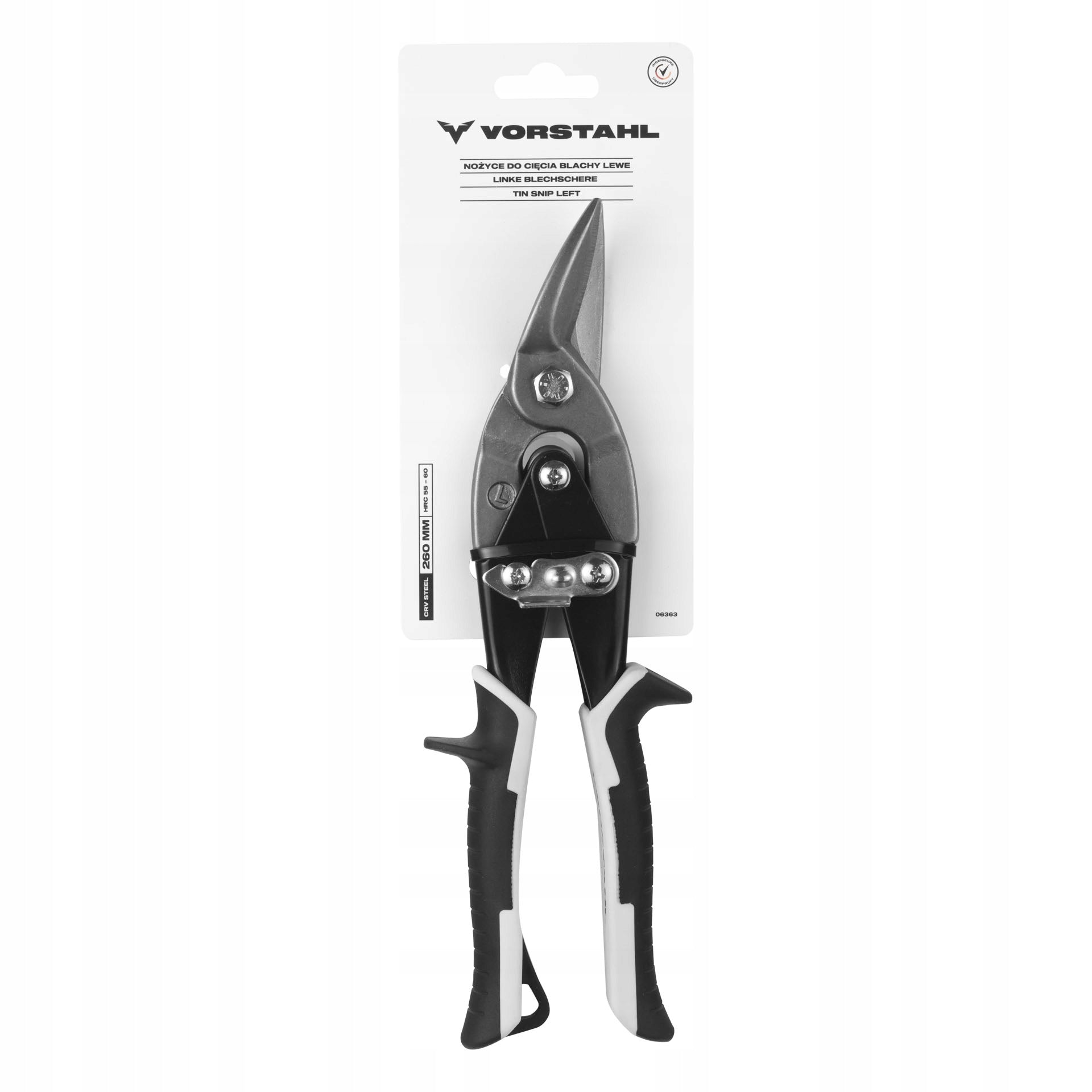 Shears for cutting sheet metal left CrV STEEL 260mm Vorstahl Manufacturer code 06363