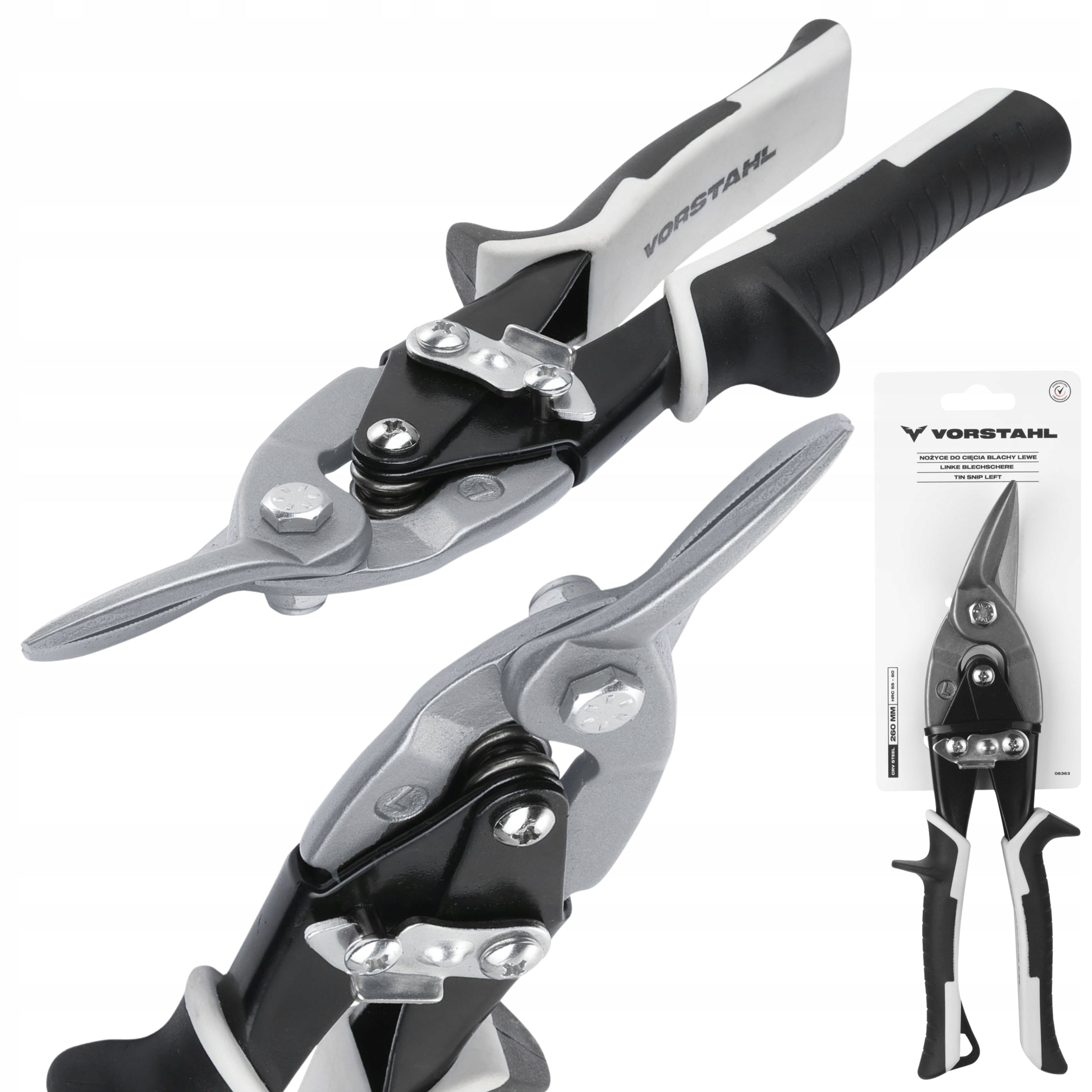 Shears for cutting sheet metal left CrV STEEL 260mm Vorstahl
