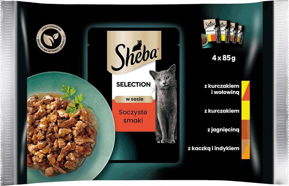 Sheba Selection Juicy Flavours in Sauce 32 x 85g Brand Sheba