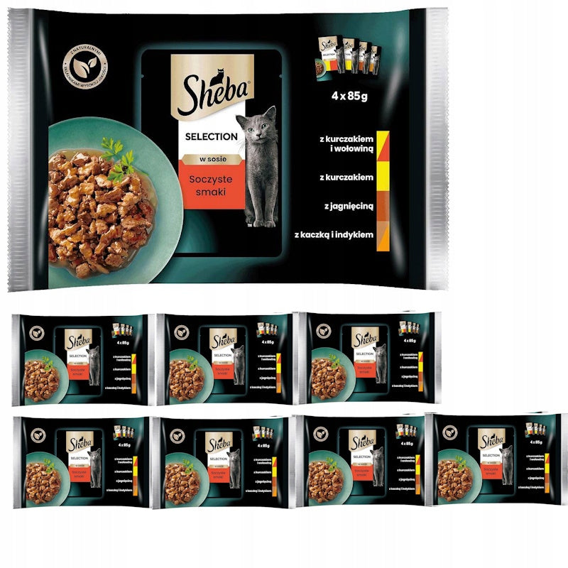 Sheba Selection Juicy Flavours in Sauce 32 x 85g