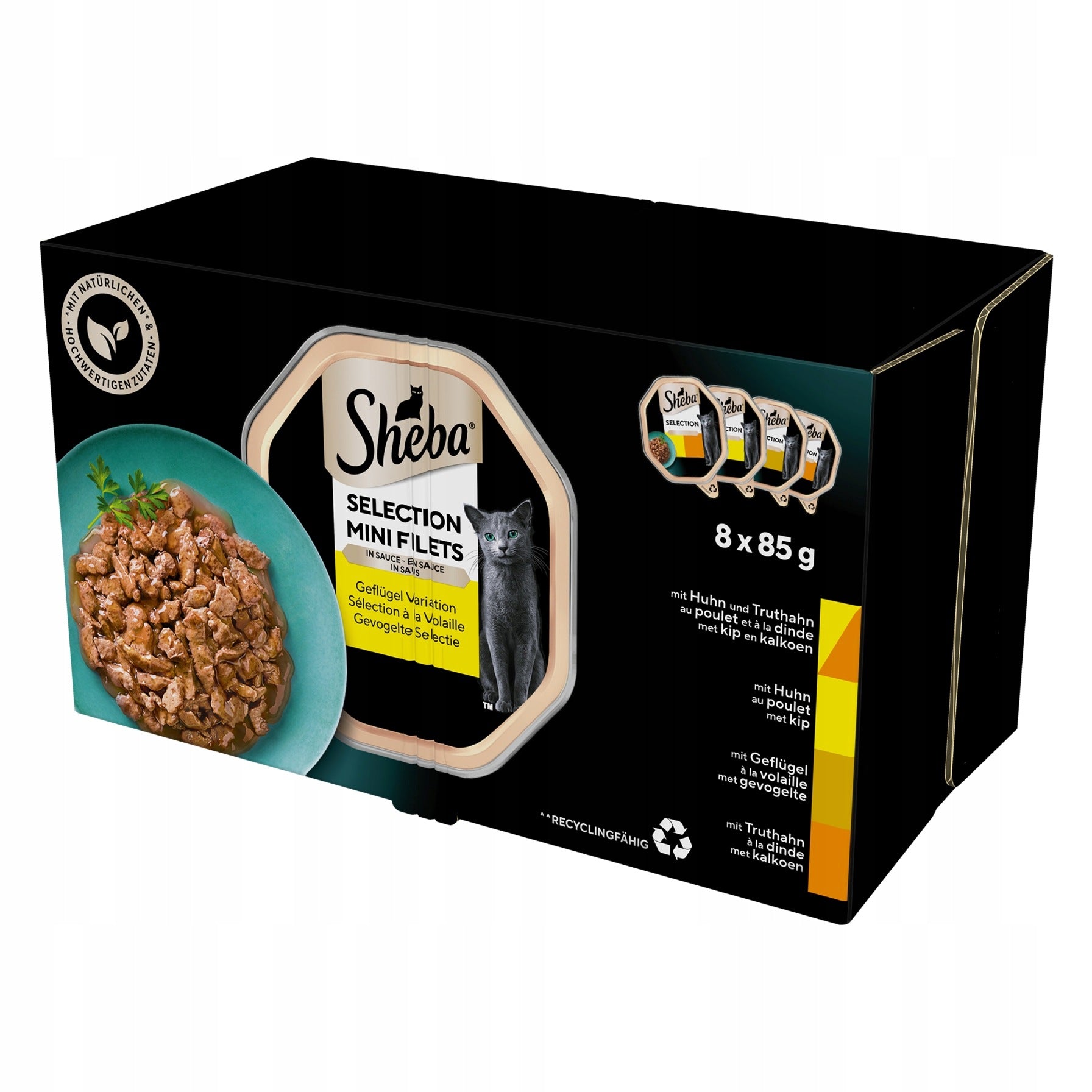 Sheba Selection Poultry Tastes Tray 8x 85g