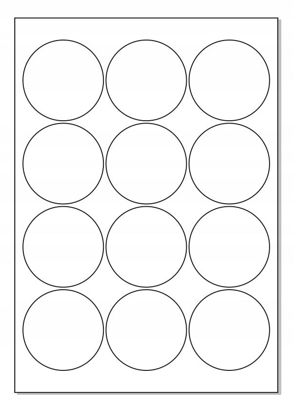 Sheet A4 self-adhesive labels with gloss Fi 60