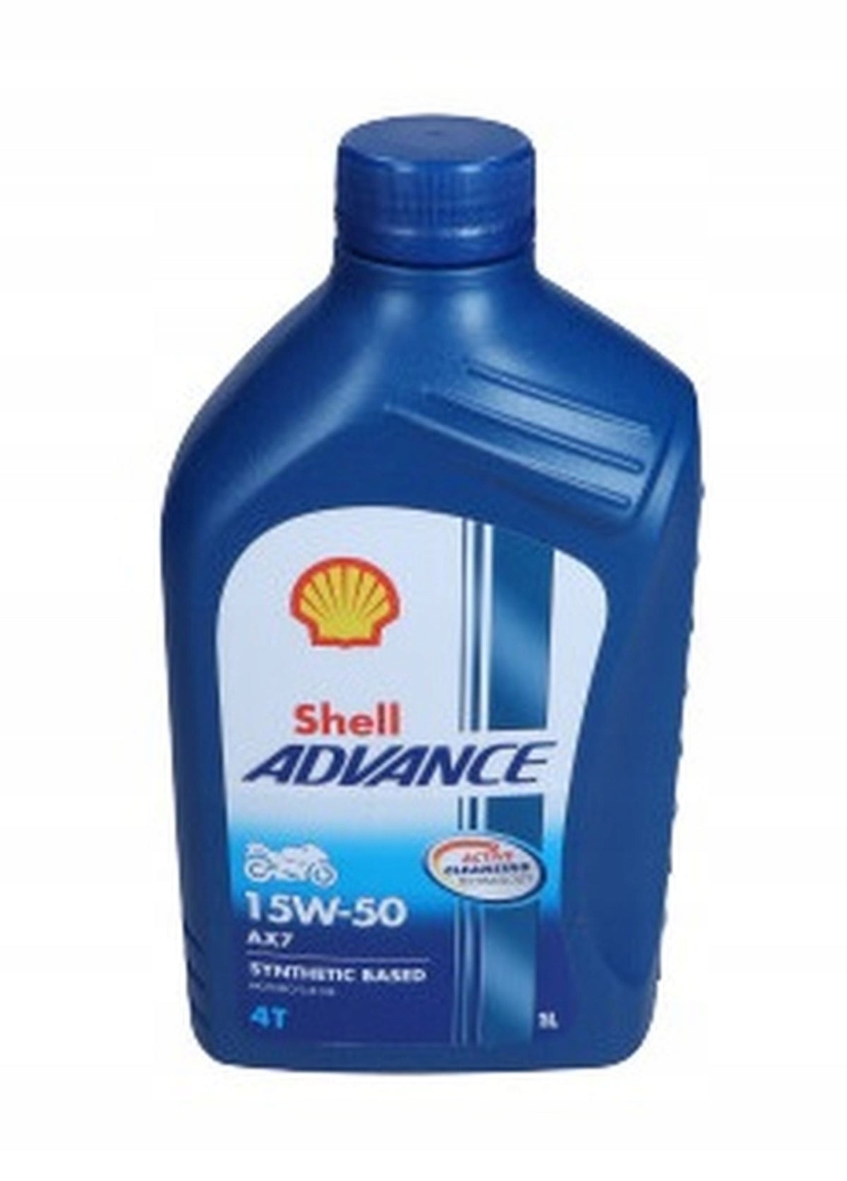 Shell Advance 4T AX7 15W-50 1L API SM JASO MA2 - Semi Synthetic Oil