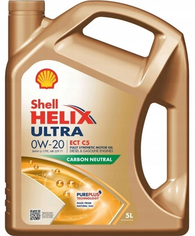 Shell Helix Ultra ECT C5 0W-20 5L pendant freebie Manufacturer Shell
