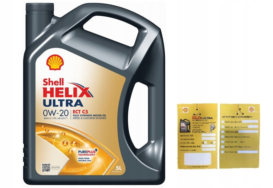 Shell Helix Ultra ECT C5 0W-20 5L pendant freebie