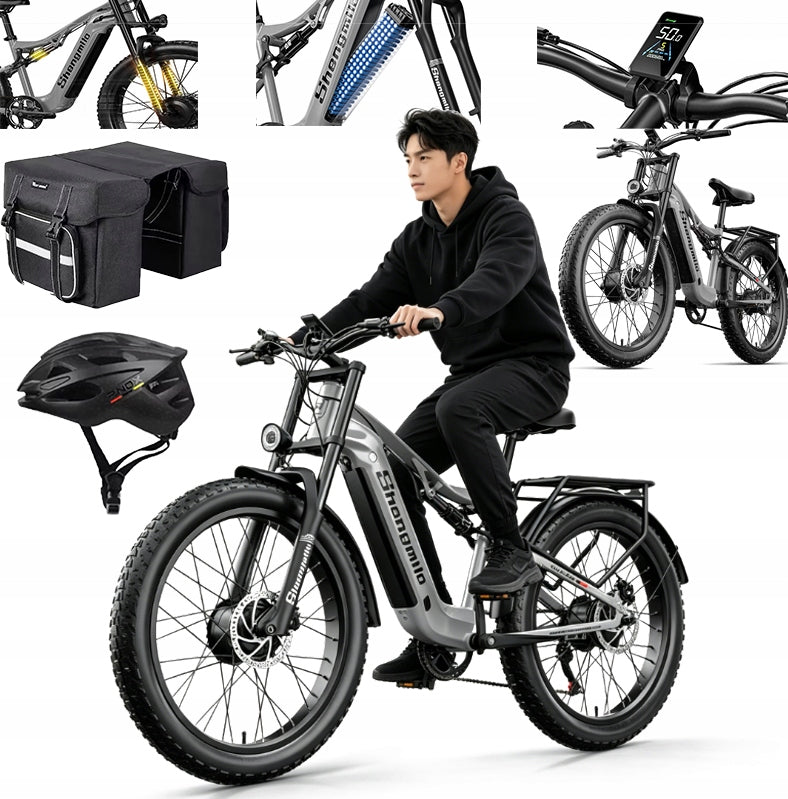 Shengmilo S600 Electric vehicle 2000W 48V 17.5AH 160N.M 26'' Dual Motor