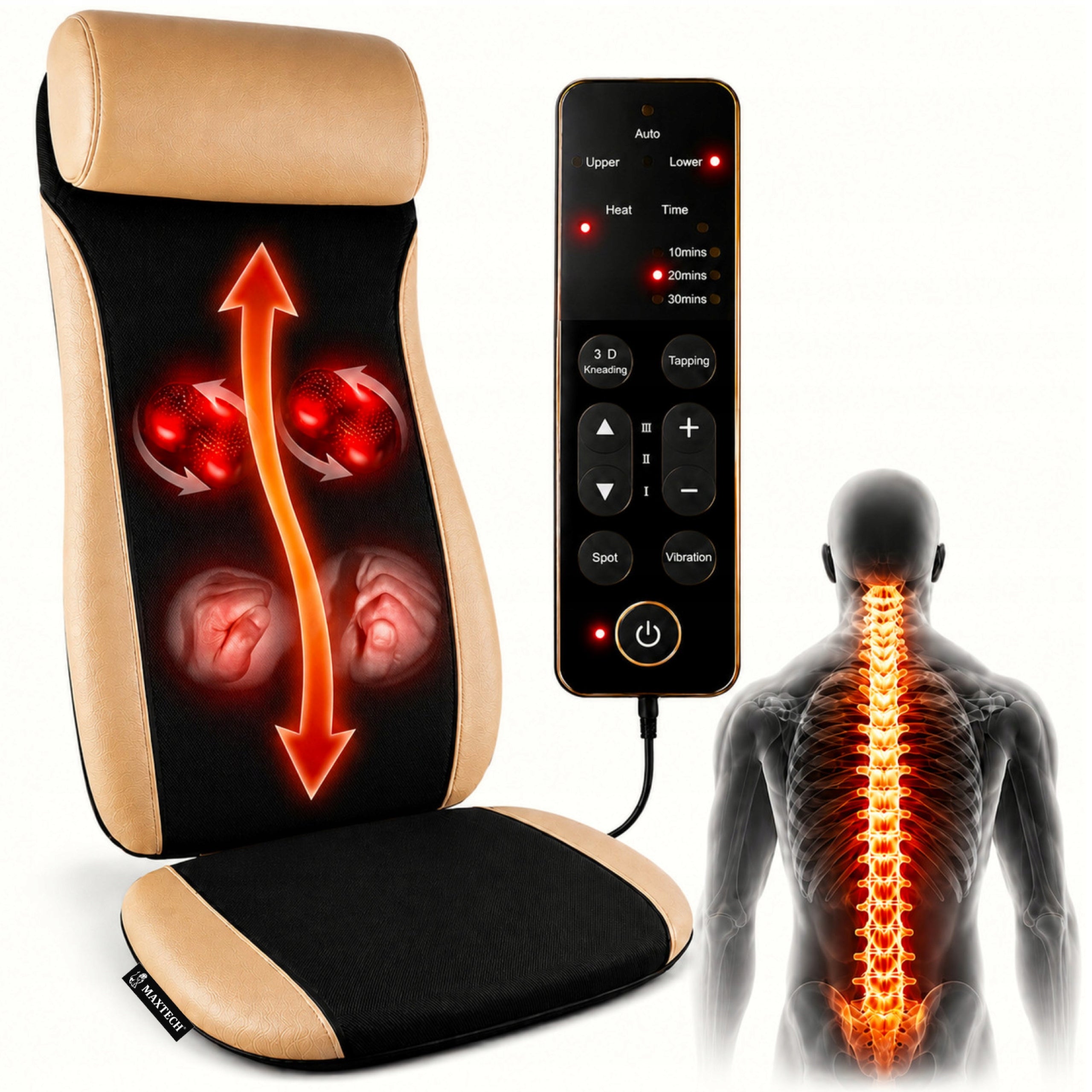 Shiatsu 3D Massage Mat Back Massager with Heating Patching For Massage
