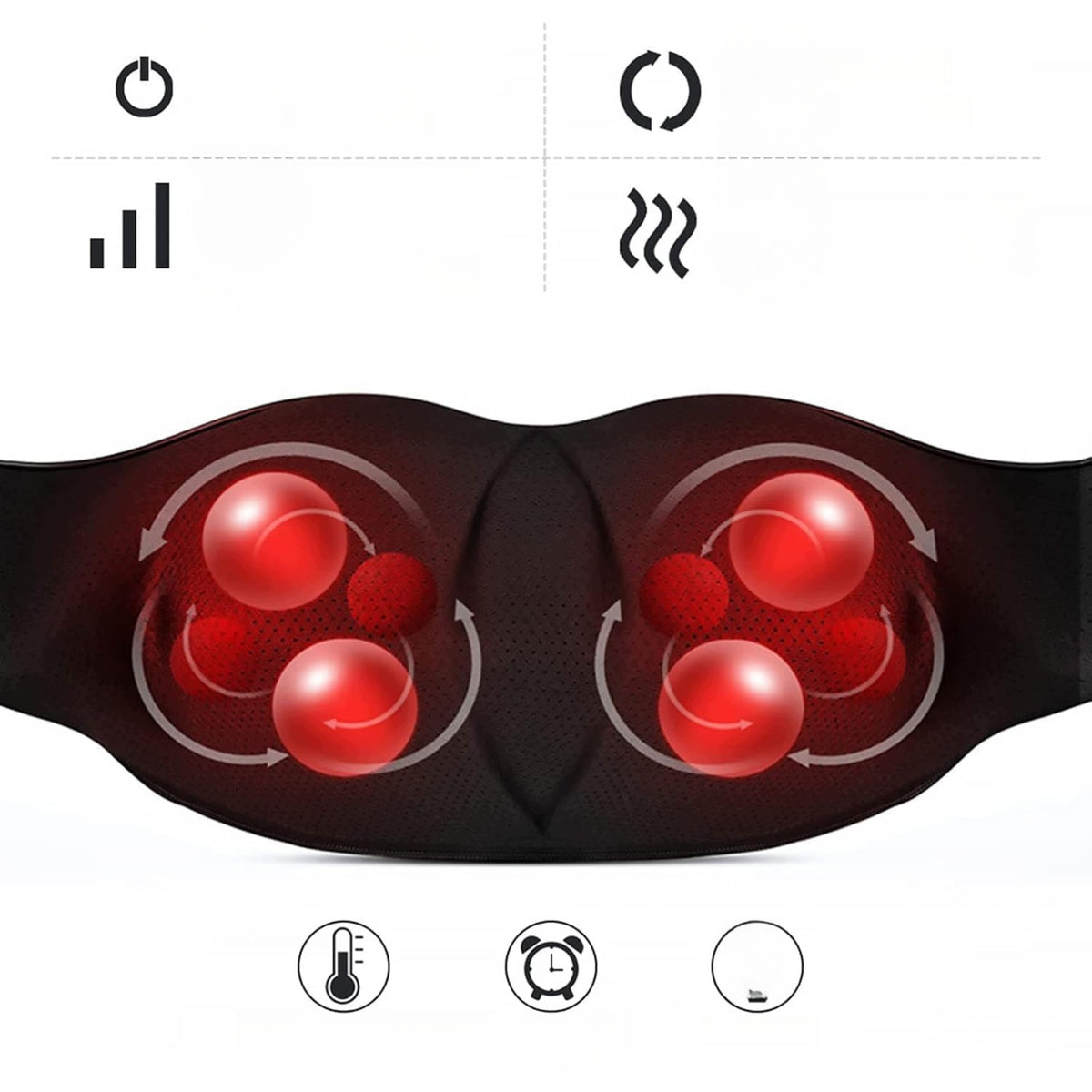 Shiatsu Back Neck Massager Heating 3 Home + Car Modes Manufacturer code iKristin